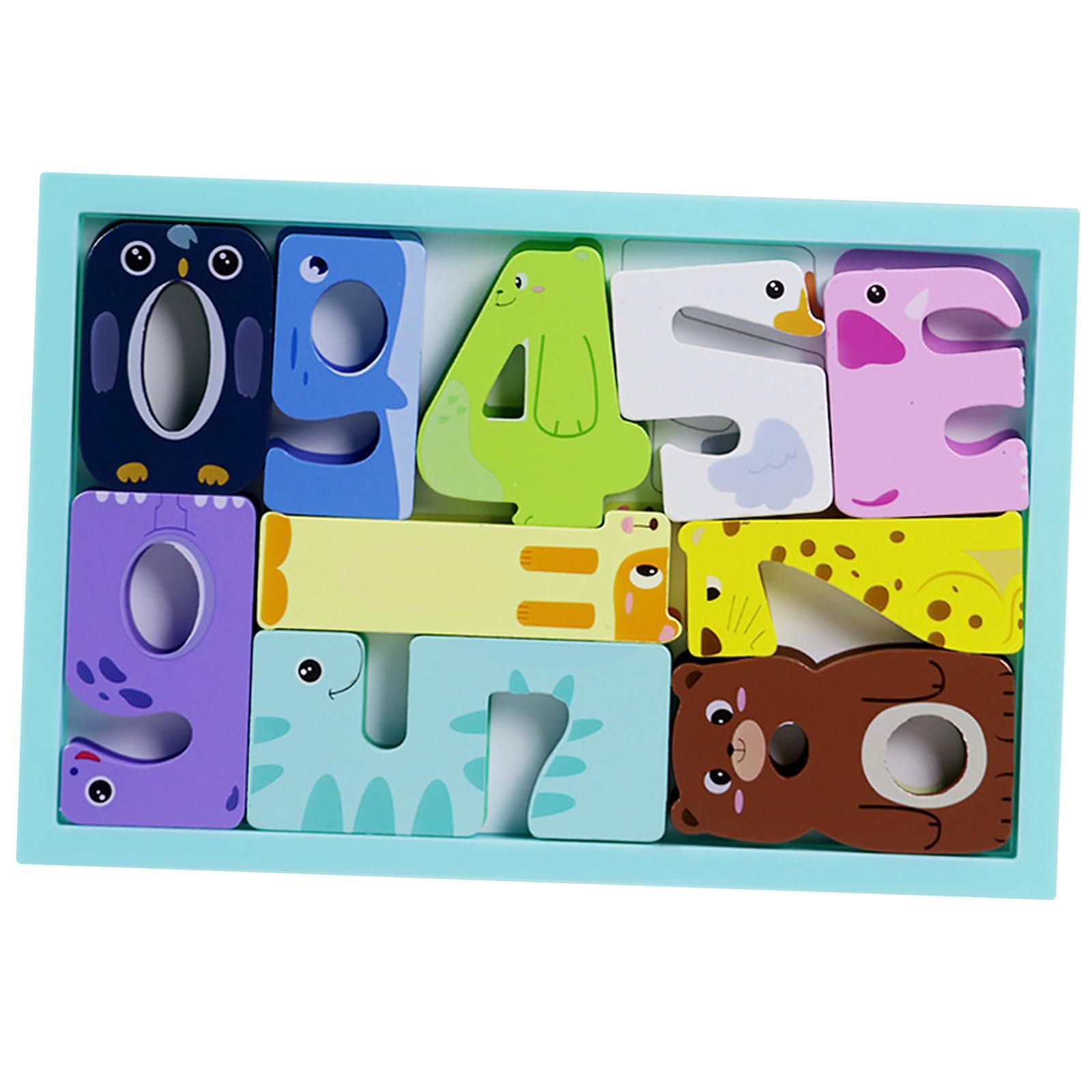 Puzzles Wooden Jigsaw Birthday Gifts Learning Sorting cartoon Baby