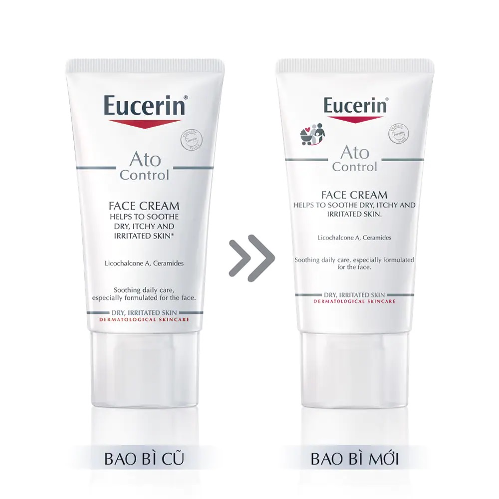 Kem dưỡng da mặt chàm khô Eucerin AtoControl Face Cream 