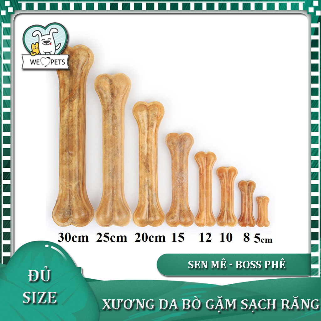Xương da bò gặm sạch răng cho chó