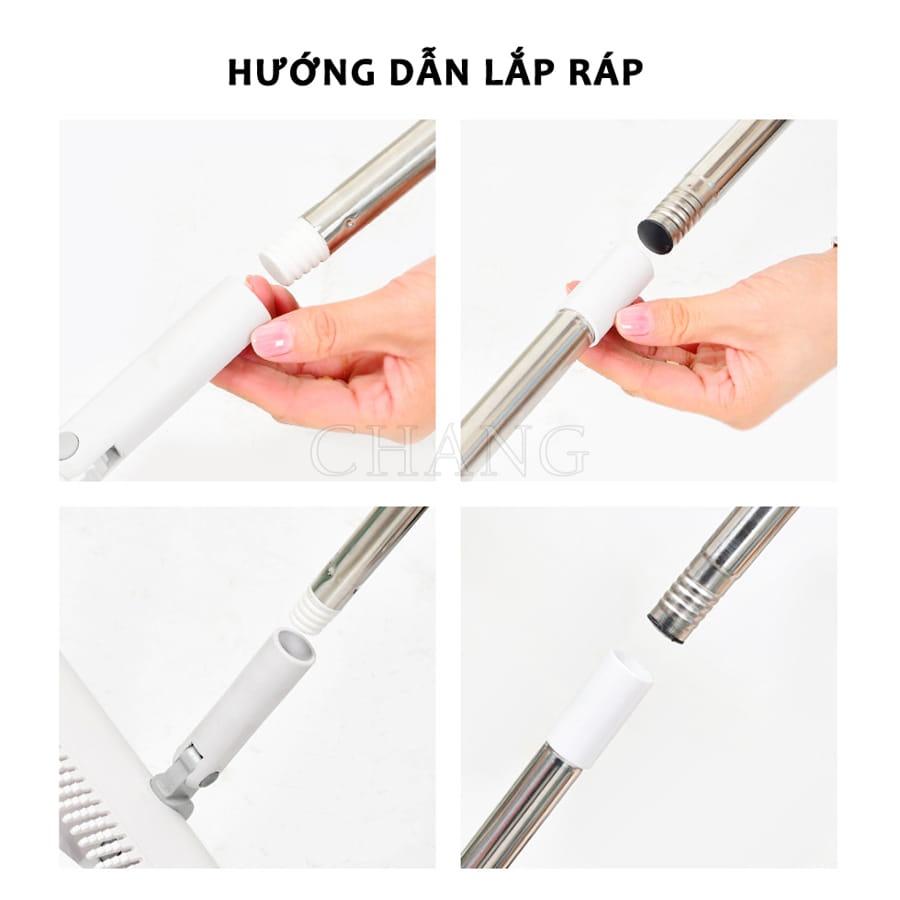 Chổi Quét Nhà Thông Minh Kèm Hót Rác Gấp Gọn - Chổi Quét Nhà Xoay 180 Độ Cán Dài Tiện Lợi