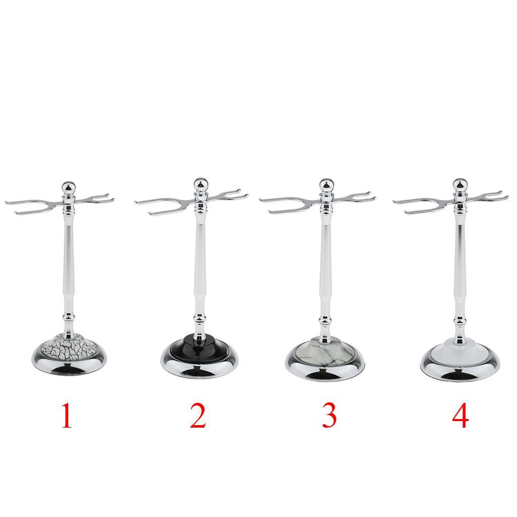 Removable Alloy Double Edge Men's Shaving Brush Straight Holder Stand Razors
