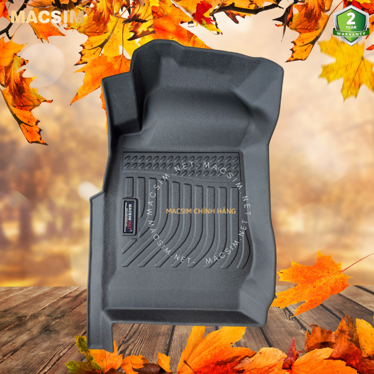 Hàng loại 2 Thảm lót sàn xe ô tô Isuzu MUX 2015- 2020  Nhãn hiệu Macsim chất liệu nhựa TPE cao cấp màu đen