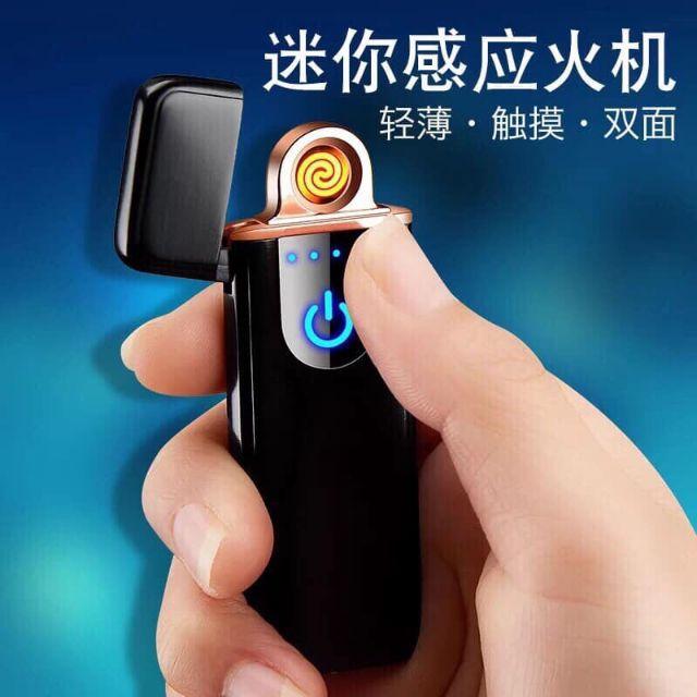 Bật lửa cảm ứng từ siêu hót có kèm dây sạc