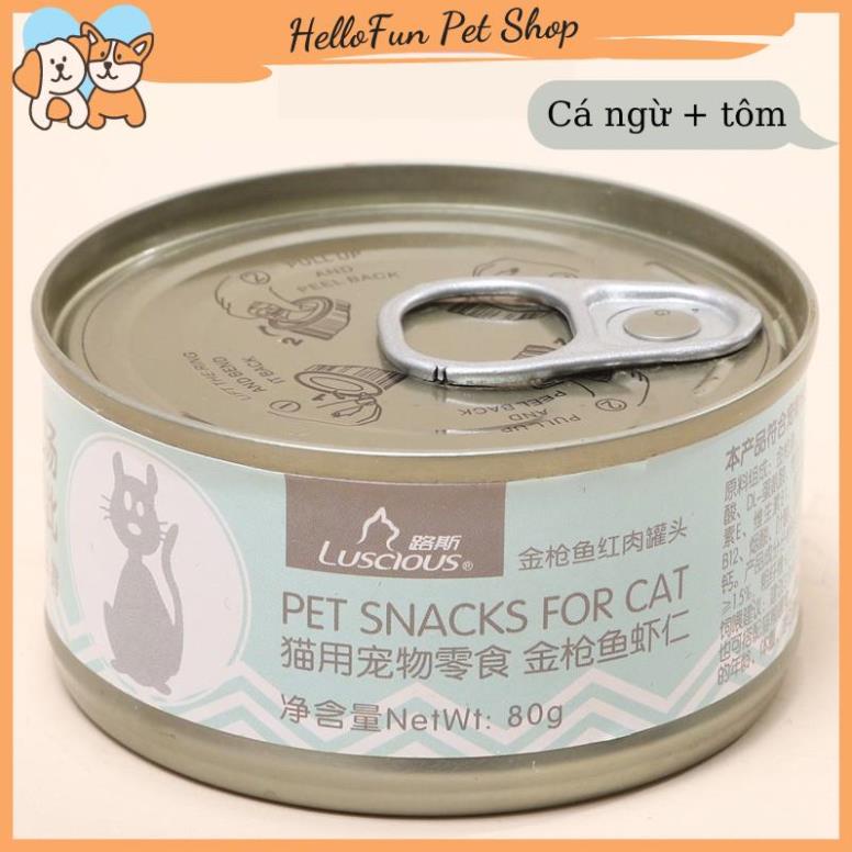 Pate cá ngừ Luscious cho mèo 80gr
