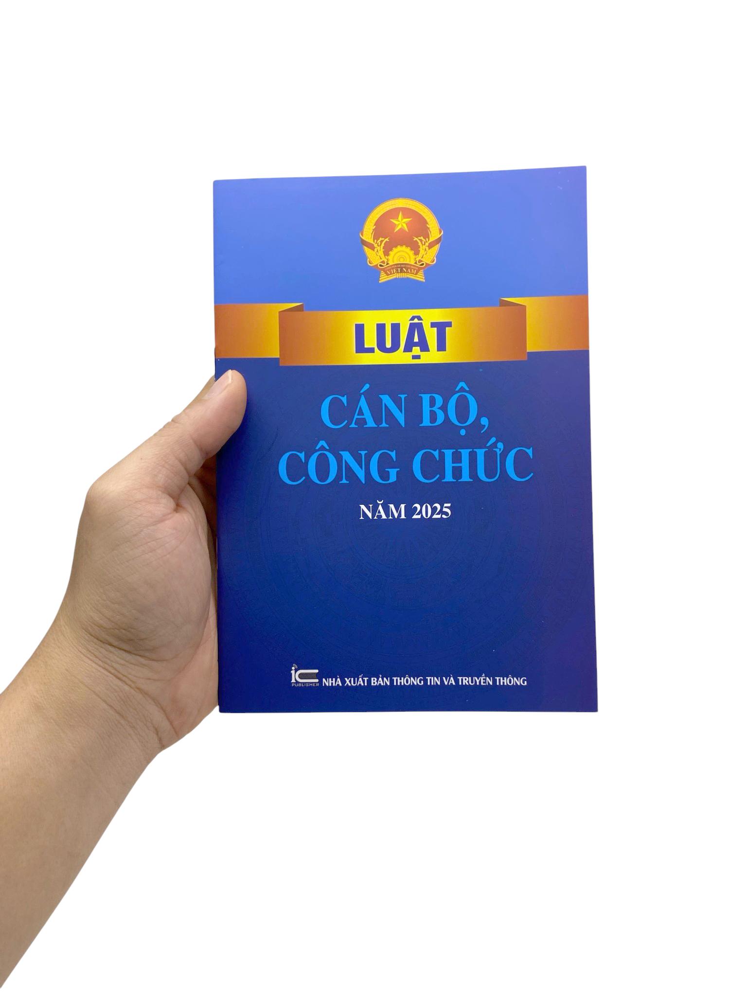 Sách - Luật Cán Bộ Công Chức Năm 2025
