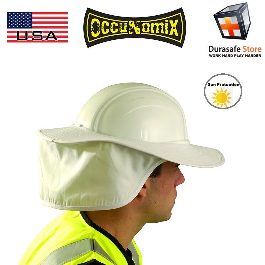 Vành che nắng gắn nón bảo hộ có che sau gáy OCCUNOMIX 898 Hard Hat Cotton Sun Shade with Neck Flap