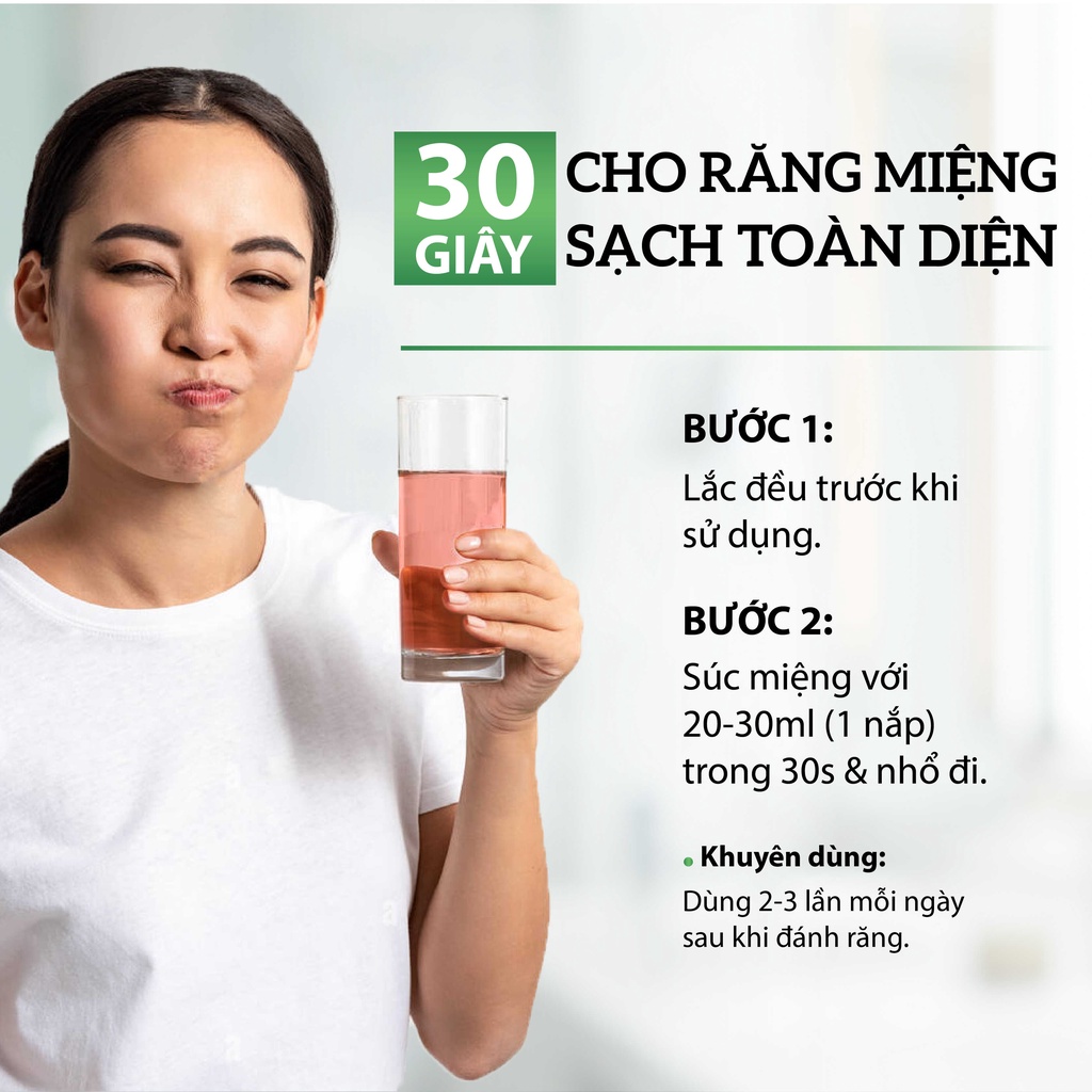 Nước Súc Miệng 5 Loại Thảo Dược Hơi Thở Thơm Mát, Làm Dịu Cho Khoang Miệng Nhạy Cảm MILAGANICS 240ml (Chai)