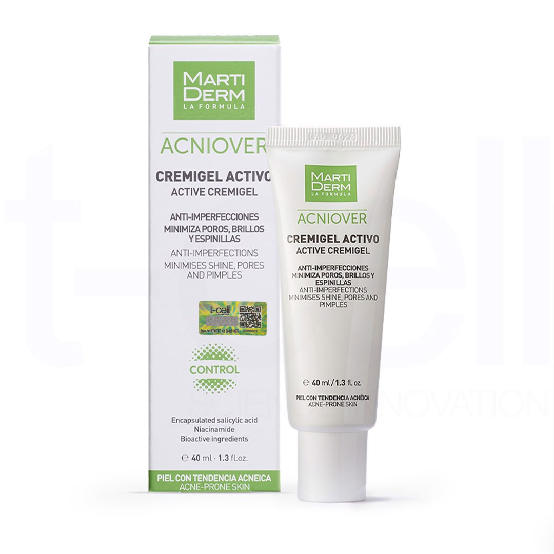 Kem Dưỡng Giảm Nhờn, Mụn &amp; Se Lỗ Chân Lông - MartiDerm Acniover Active Cremigel (40ml)