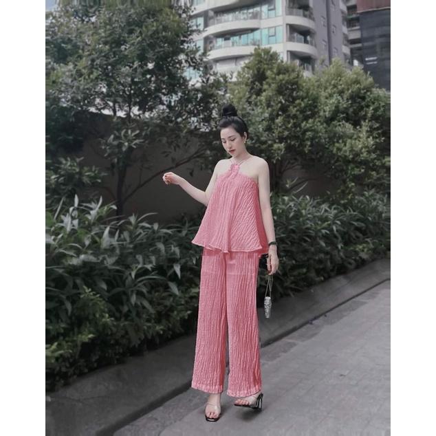 Set áo yếm quần suông ( chất xốp ) hình thật
