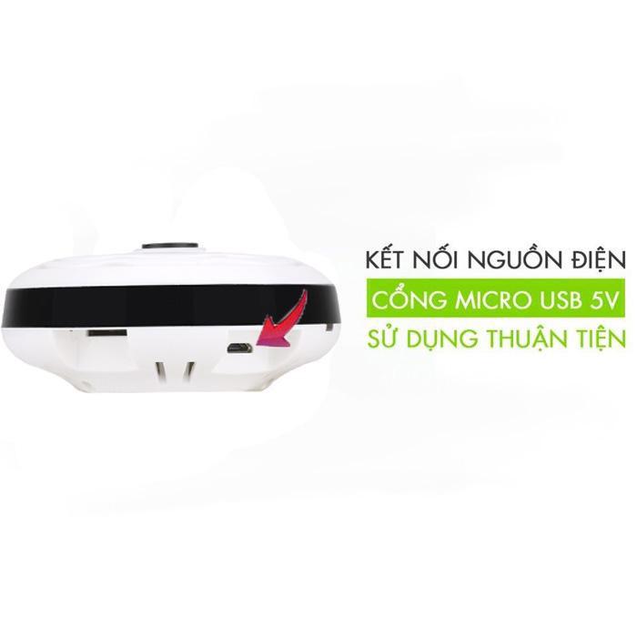 Camera quan sát toàn cảnh 360 độ Panorama NetCAM VH03, độ phân giải 2.0MP, kích thước 10x2cm - Hàng chính hãng