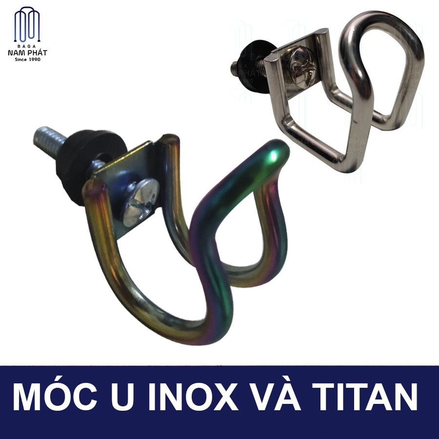 Móc Treo Đồ loại Dày Nam Phát cho xe máy Inox, Titan, 7 Màu cho mọi loại xe