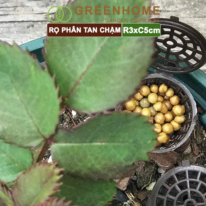 Bộ 10 rọ đựng phân tan chậm, R3xC5cm, cắm chậu, tiện lợi, tiết kiệm phân bón |Greenhome