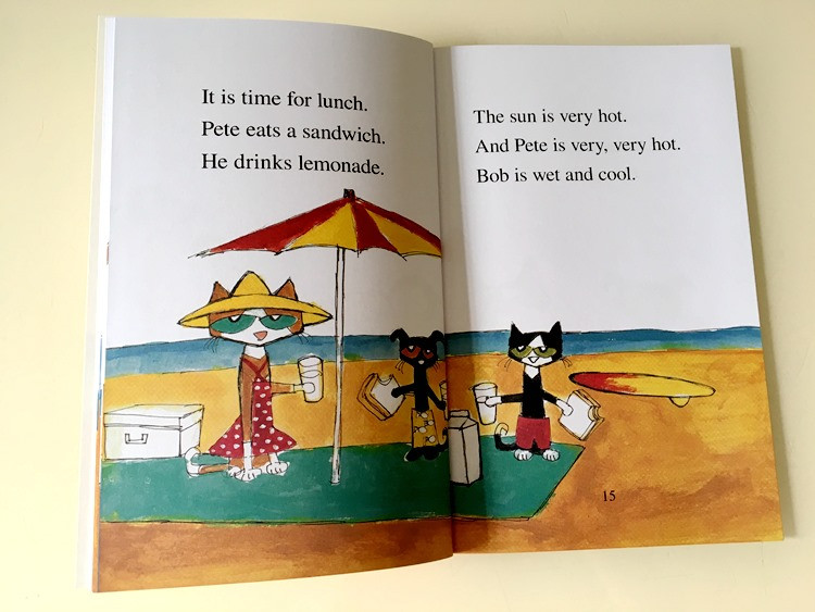 Pete The Cat bọc seal 24q nhập khẩu tặng kèm file nghe MP3