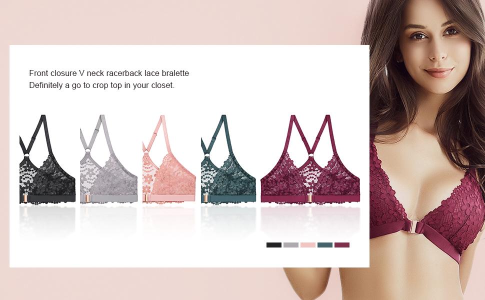 Trong Suốt Áo Ngực Nữ Ren Bralette Gợi Cảm Thấy Thông Qua Trước Đóng Cửa Quần Lót BH Quần Lót Femme Không Dây Áo Sujetador