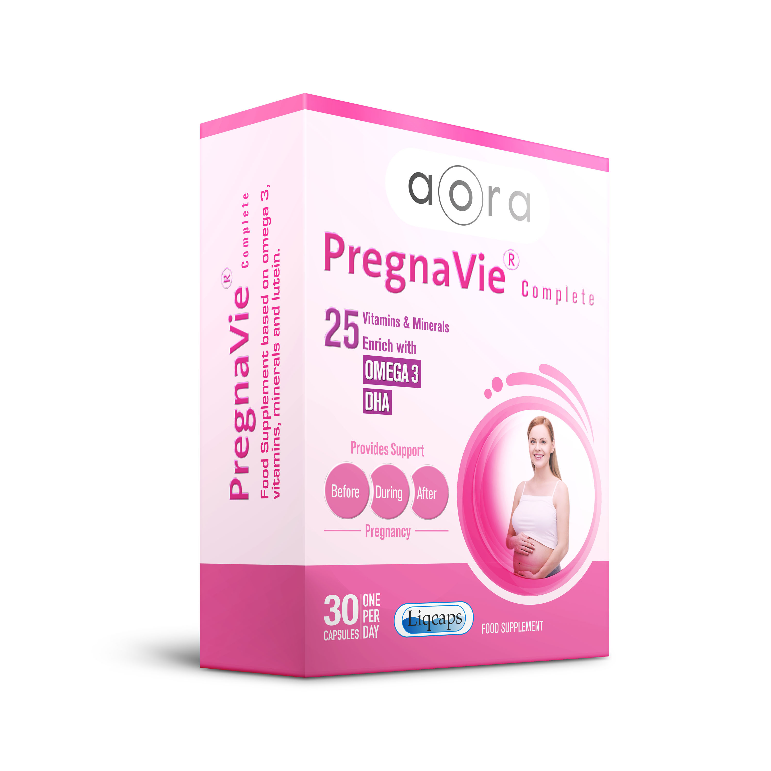 Viên Uống PregnaVie Bổ Sung Vitamins, DHA, Khoáng Chất Cho Bà Bầu Trước - Trong - Sau Thai Kỳ