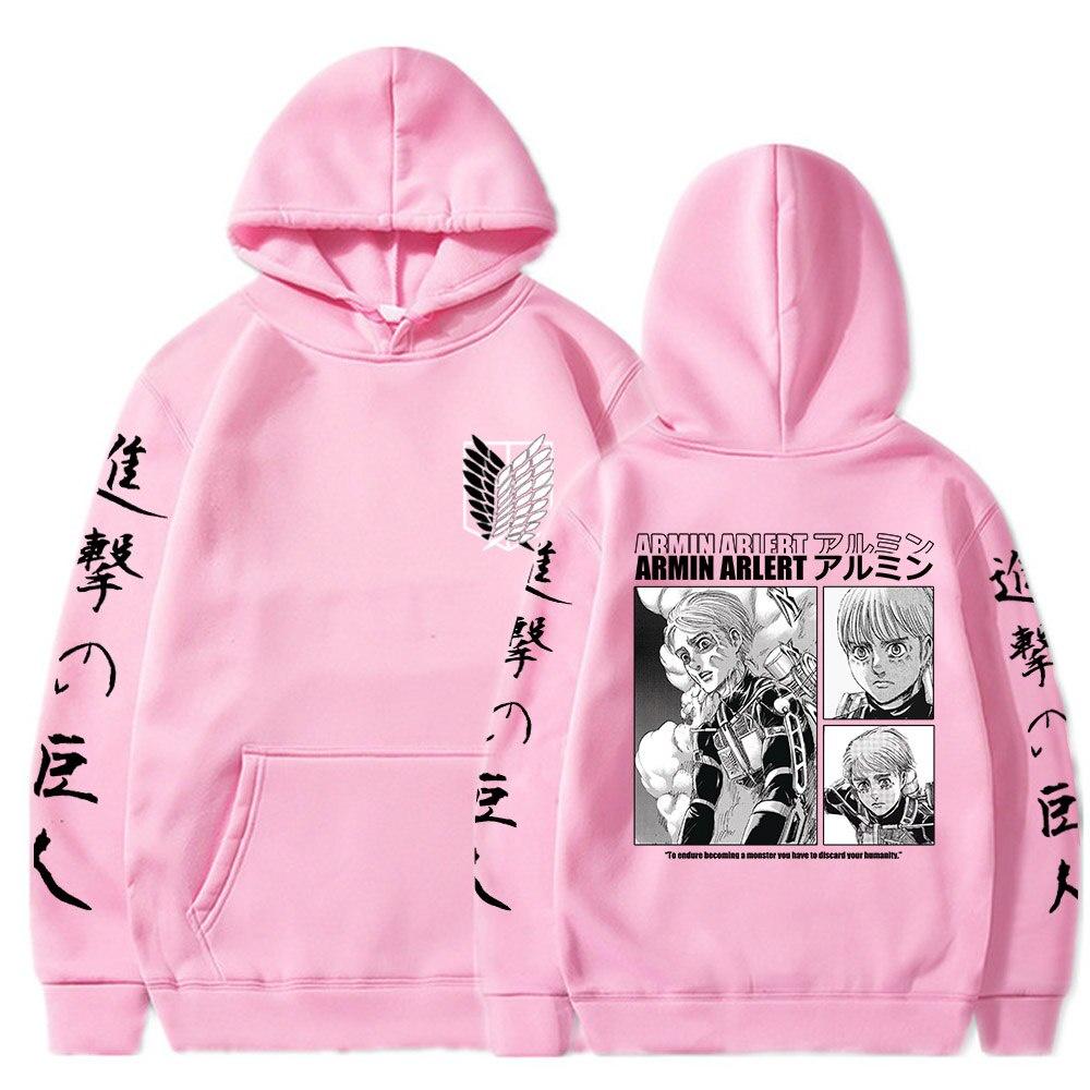 Anime Tấn Công Titan Manga Áo Hoodie Armin Arlert Áo Nỉ Ấm Cúng Áo Sweatsuit Sudadera Felpa Moletom