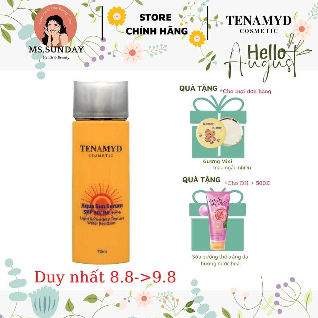 TINH CHẤT CHỐNG NẮNG DẠNG NƯỚC - TENAMYD - AQUA SUN SERUM SPF50/PA+++ 70ml