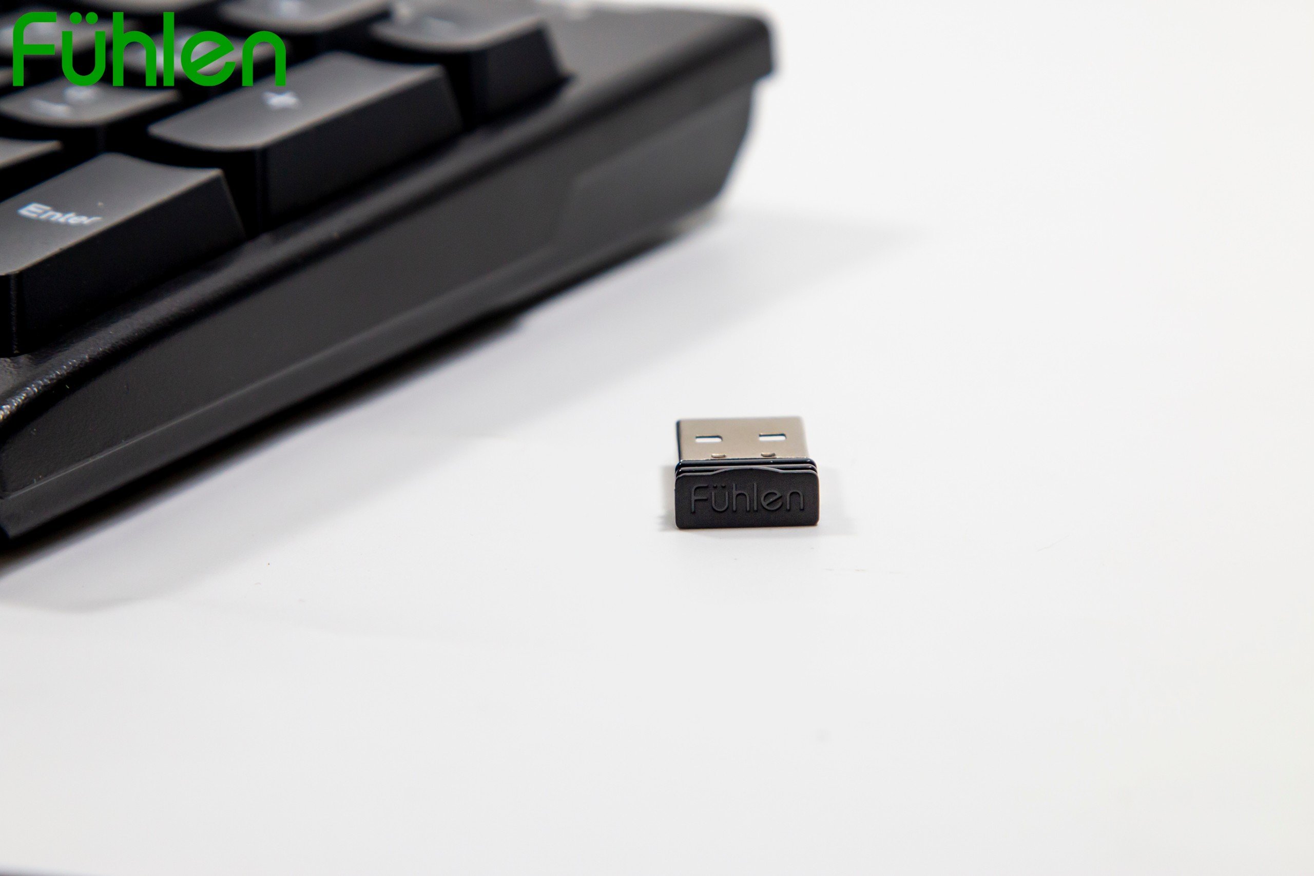 Bàn phím Gaming không dây Fuhlen L411w, Tuổi thọ 20 triệu lần nhấn, BH 2 năm, Tặng kèm pin- Hàng chính hãng