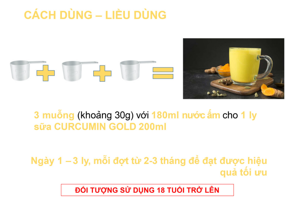 Sữa nghệ curcumin 400g TOPTEN Milk sữa bột cho người bị đau dạ dày tá tràng,phụ nữ sau sinh ,đẹp da