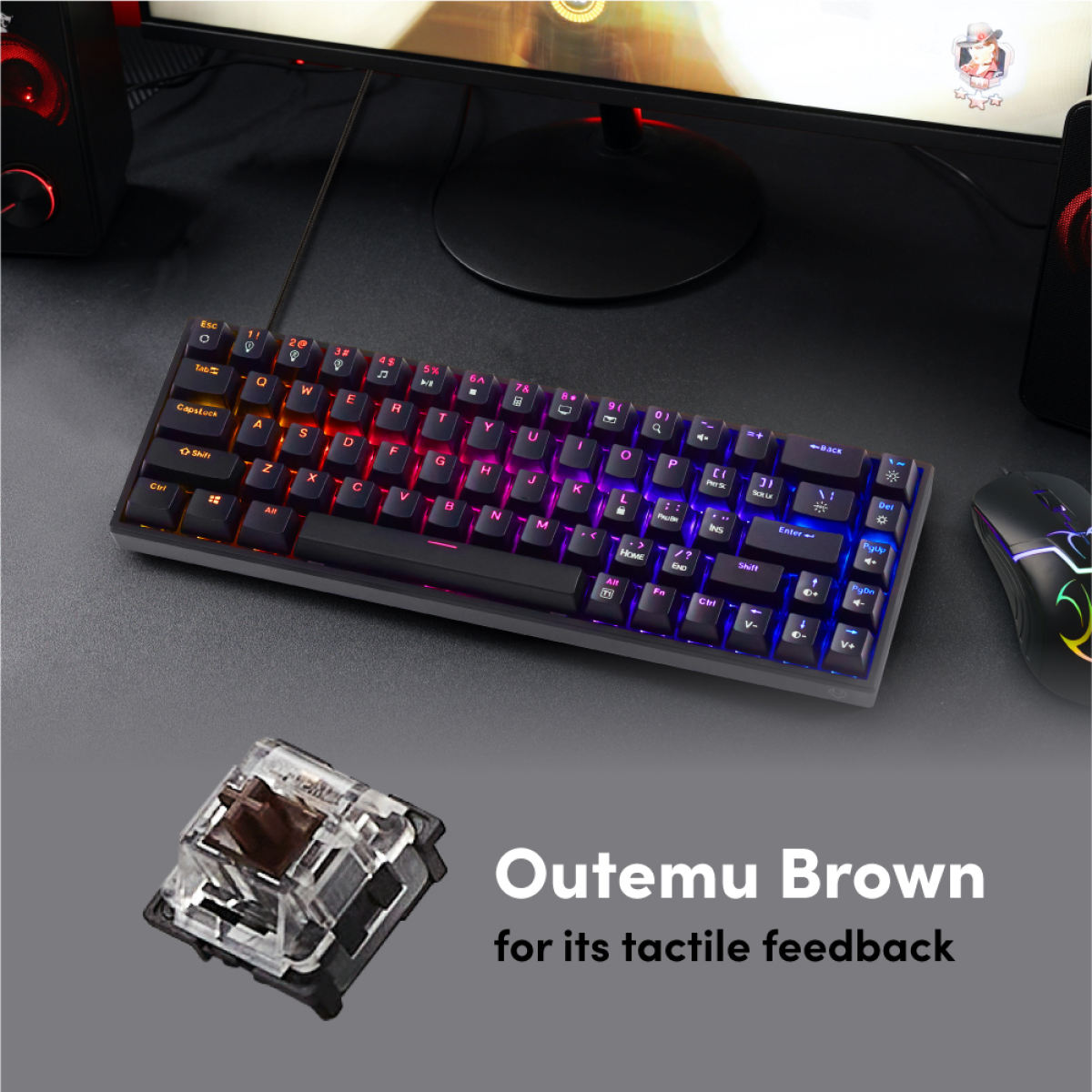 Bàn phím cơ PROLiNK GK6002M (Blue Switch), LED RGB 16 triệu màu, Full N-Key Rollover, Anti Ghosting cho tuyển thủ Esport - Hàng Chính Hãng