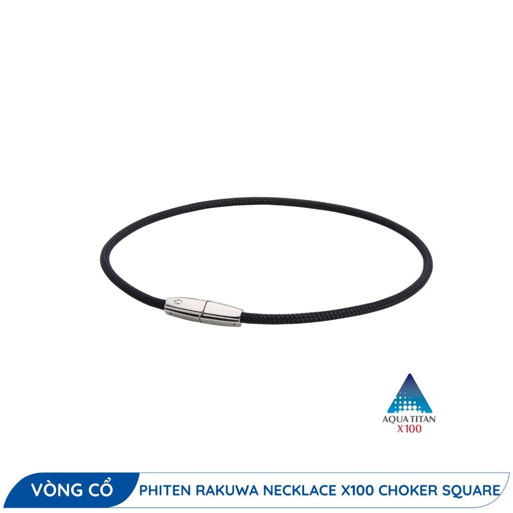 Vòng cổ Phiten Rakuwa x100 choker square TG240051