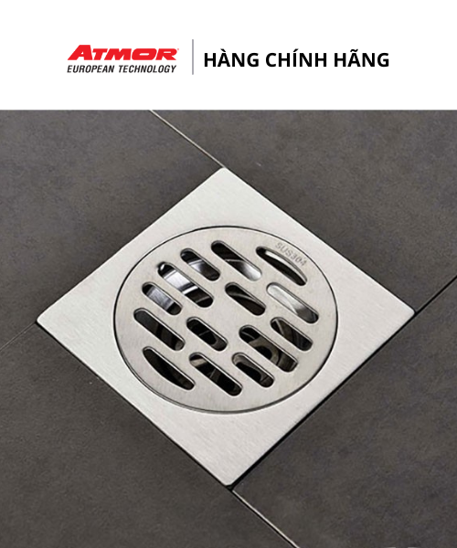Phễu Thoát Sàn Ban Công Inox Cao Cấp ATMOR – 8049