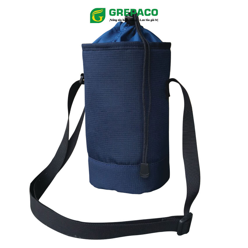 Túi Đựng Ly Giữ Nhiệt Grepaco Dạng Quai Xách Và Dây Rút Đựng Bình Nước Thể Tích 500ml, 750ml, 800ml, 900ml, 1500ml – Vải Bố Canvas Dù Chống Thấm Nước Phong Cách Thời Trang Bảo Vệ Môi Trường Phong Cách Nhật Bản