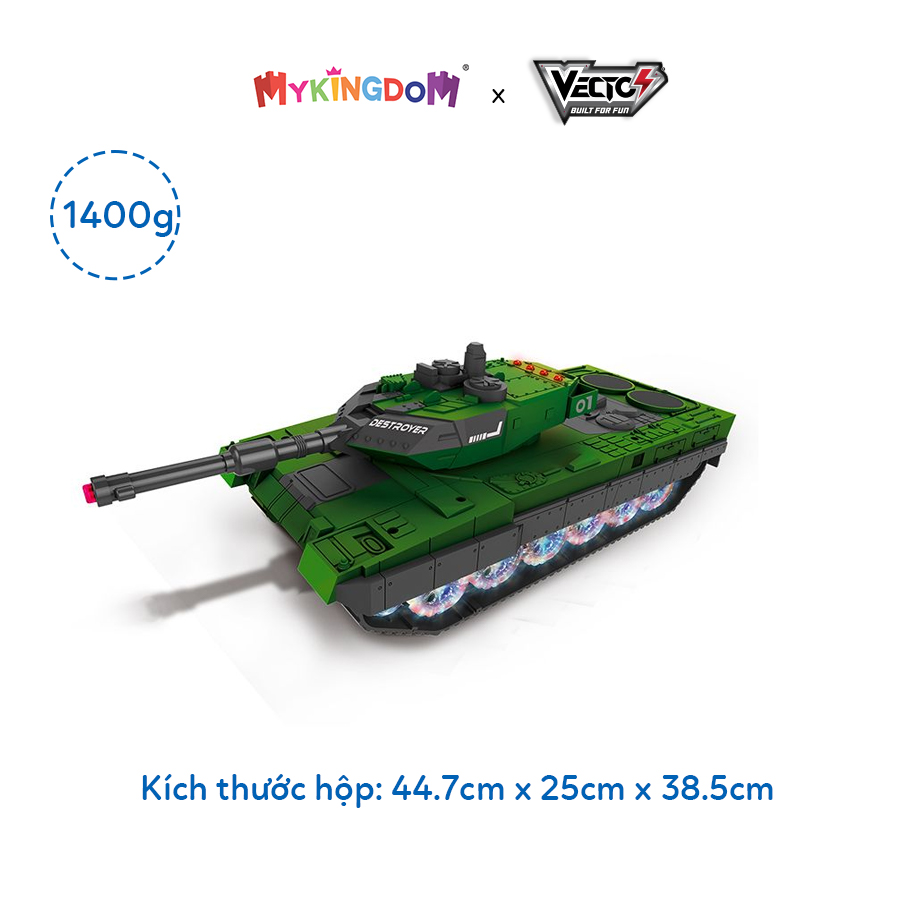Đồ Chơi Robot Biến Hình Xe Tank Điều Khiển Từ Xa (Màu Xanh) VECTO VT28165/GR