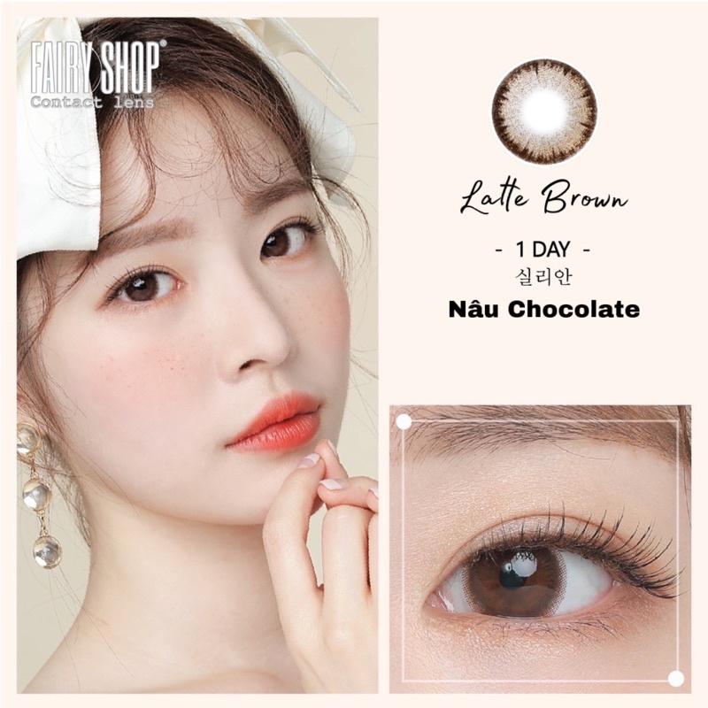 Lens 1 Ngày Latte Brown - Kính Áp Tròng 1 Ngày FAIRY SHOP CONTACT LENS