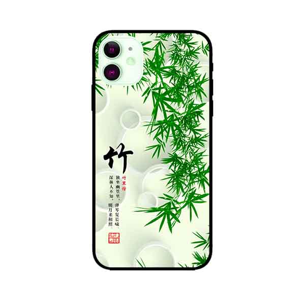 Ốp Lưng in cho iPhone 11 Mẫu Tranh Nền Tre - Hàng Chính Hãng