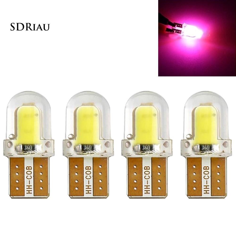 Bộ 4 đèn xi nhan siêu sáng 12V T10 W5W LED COB silicone chất lượng cao