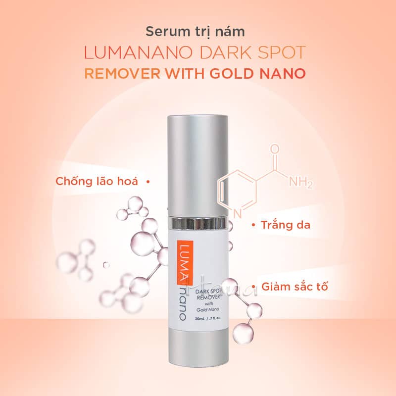 Serum giảm nám da L u ma Na no Da rk Sp ot Re mo ver w ith G old Na no 20ml