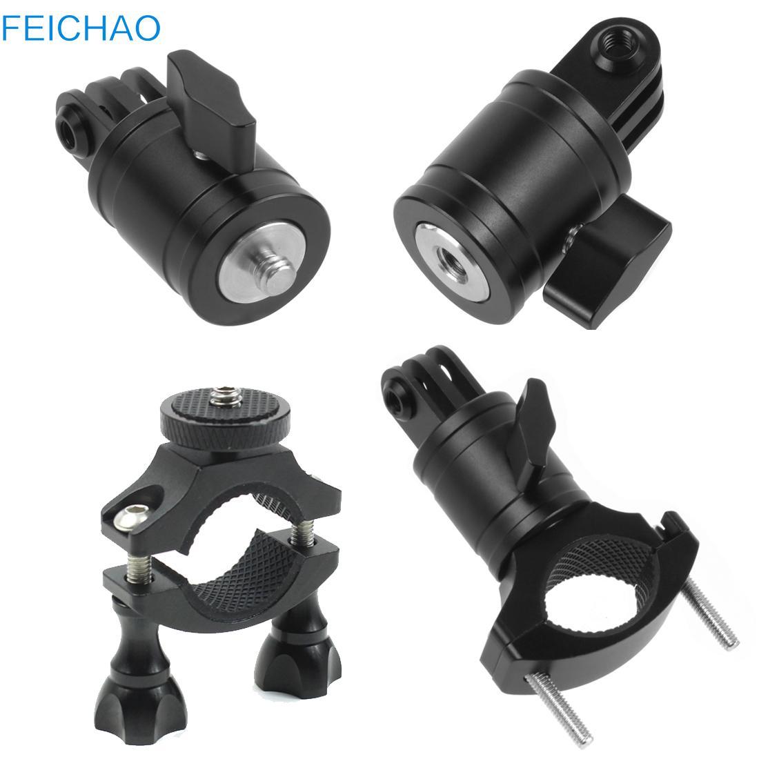 Kẹp gắn tay lái xe đạp xe máy D30/D45mm Kẹp ống khóa núm chống lỏng cho GoPro 9 8 Insta360 ONE R X X2 Giá đỡ máy ảnh