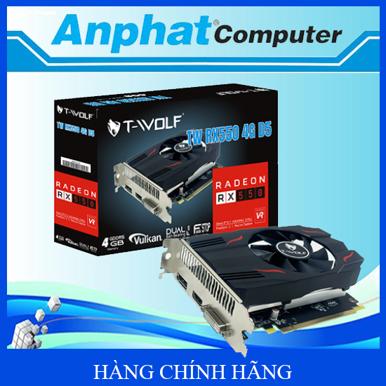 Card Màn Hình VGA T-WOLF TW-RX550 4G D5 – Hàng Chính Hãng