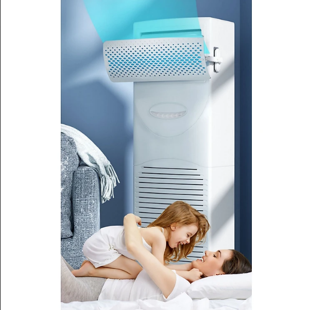 Cao cấp - Tấm Chắn Gió Điều Hòa Máy Lạnh Di Động SWING PROTECT Lọc Không Khí Ion Âm