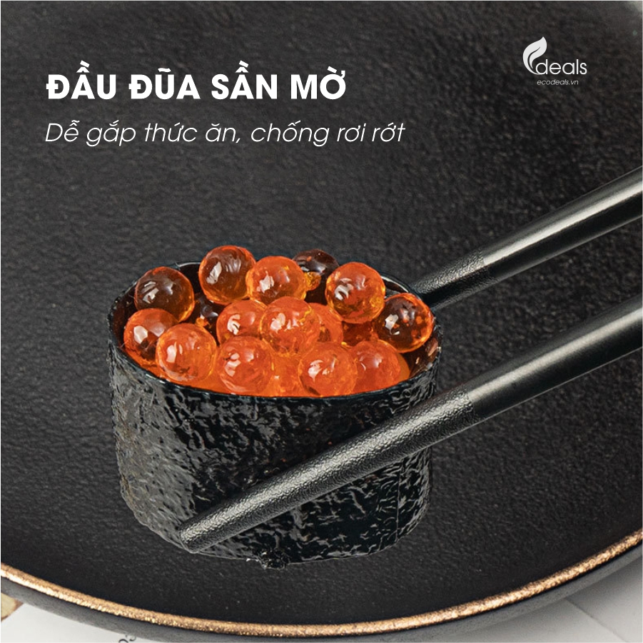 Set 10 đôi đũa hợp kim Ecodeals Habo - Sợi thủy tinh &amp; hợp kim cao cấp