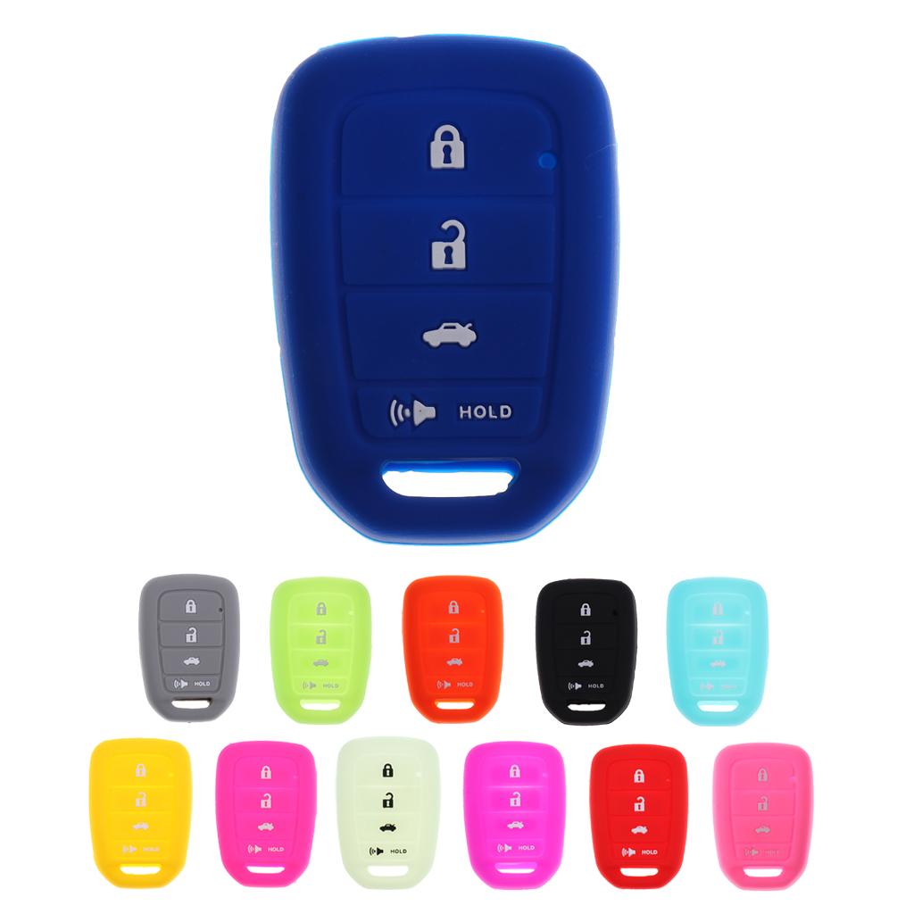 Car Key Fob Protector Silicone Case Cover 4 Buttons for