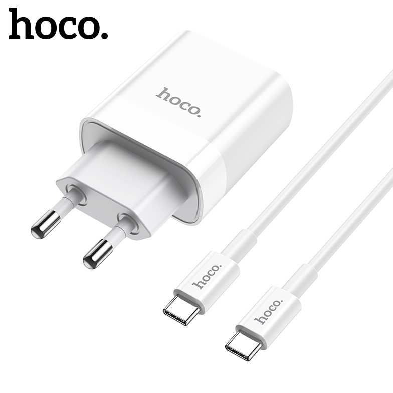 Bộ Củ Sạc Hoco. C80A Kèm Cáp Sạc Type-C to Type-C sạc nhanh PD20W QC3.0 dành cho điện thoại và máy tính bảng