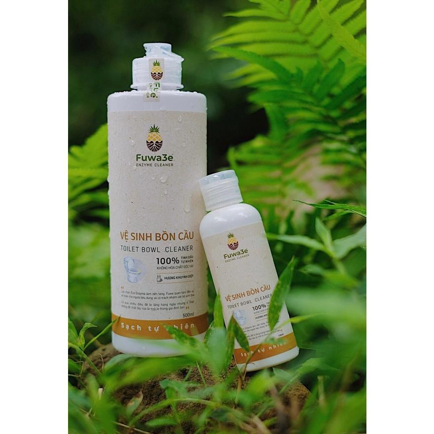 Vệ sinh bồn cầu thiên nhiên FUWA3e Organic Enzyme sinh học sạch khuẩn an toàn hương tinh dầu khuynh diệp 500ML