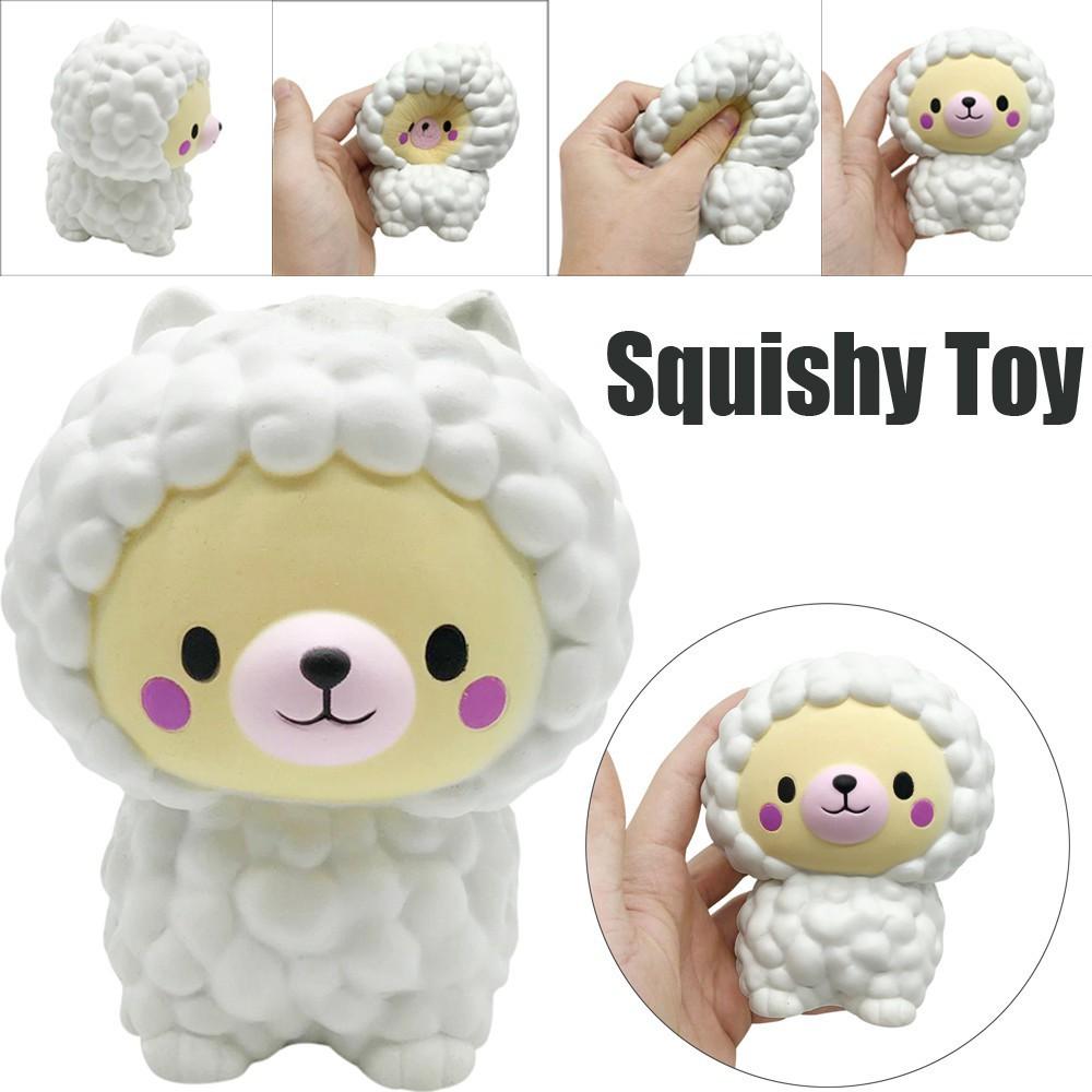 Cừu đồ chơi bằng nhựa mềm màu trắng cho điện thoại sale giá rẻ  squishy