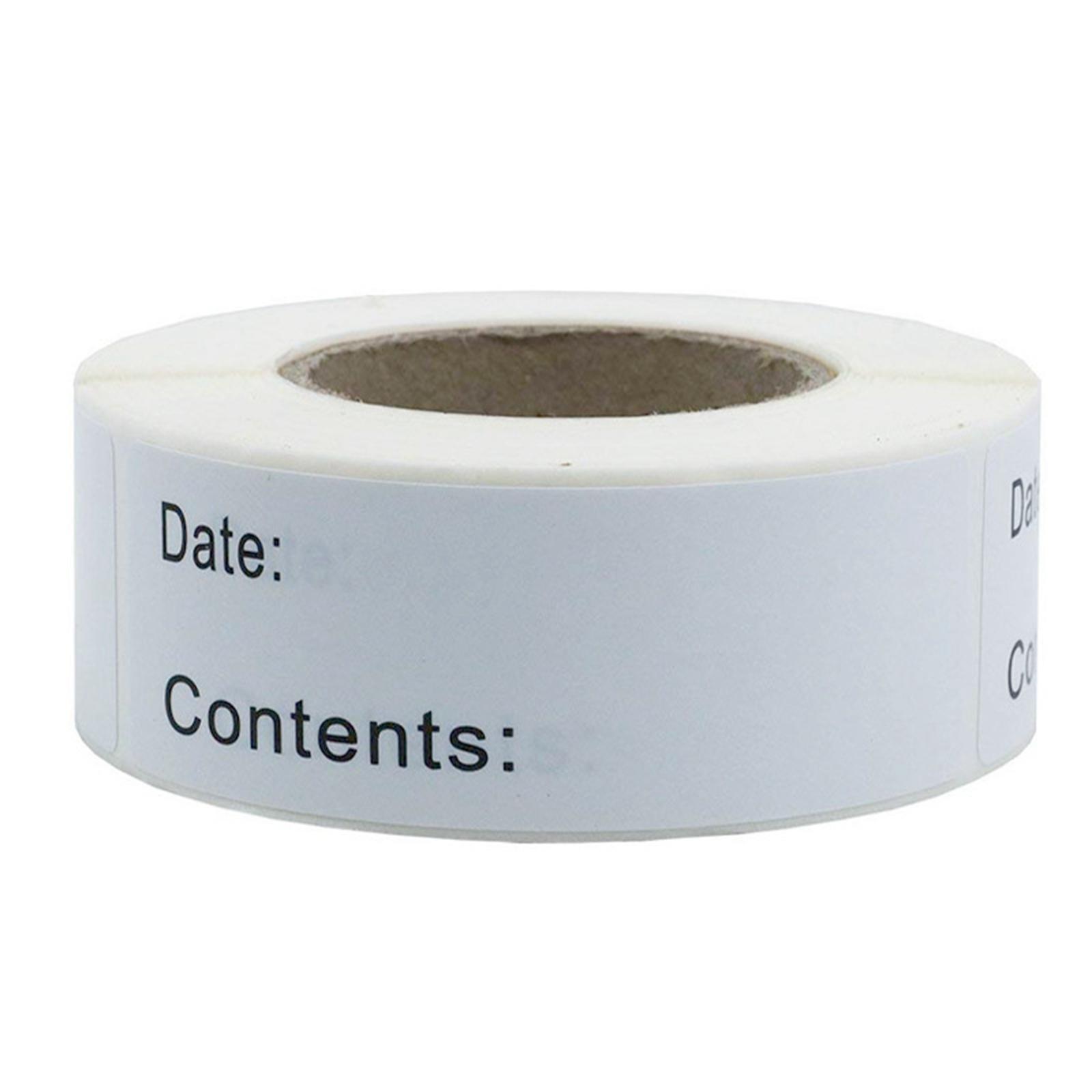 500x Food Storage Stickers Freezer Refrigerator for Restaurant Kitchen