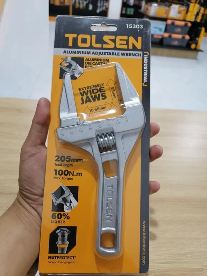 MỎ LẾCH ĐIỀU CHỈNH 205MM, 68MM TOLSEN 15303 - HÀNG CHÍNH HÃNG