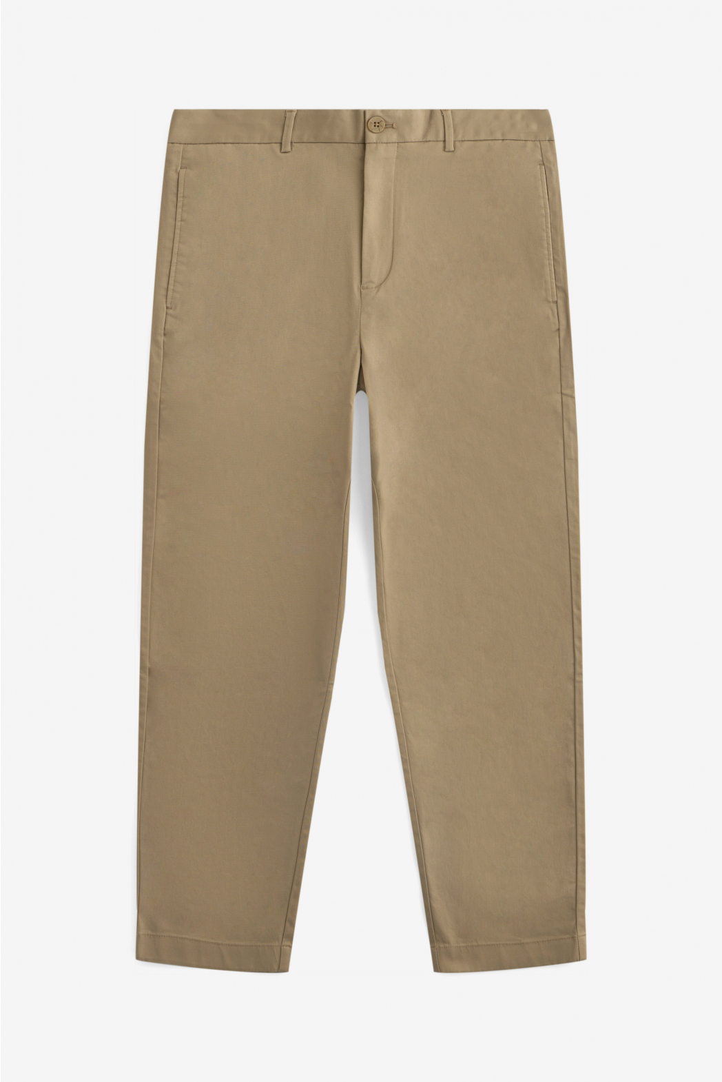 Quần Kaki Nam ROUTINE Cotton Gập Ly Trơn Form Slim Crop - 10S23PCA001 | LASTORE MENSWEAR