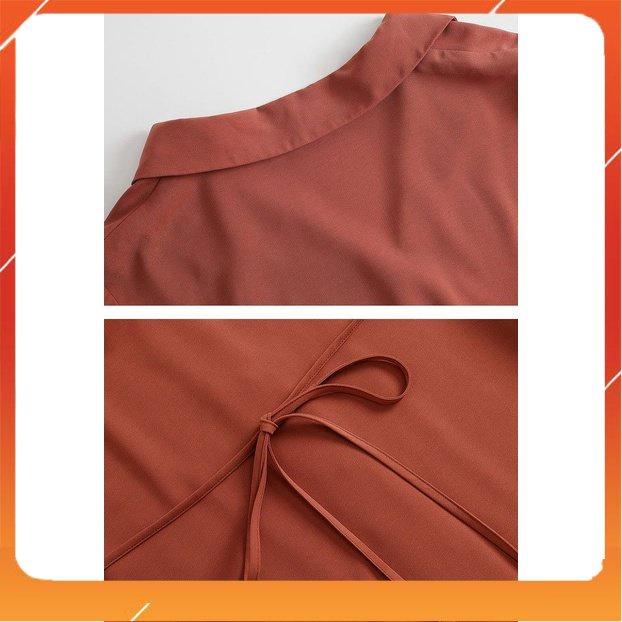 Đầm Bigsize (50KG-95KG) Blazer Dáng Dài - Váy Nữ Tay Ngắn Cổ Bẻ Thắt Eo Phong Cách