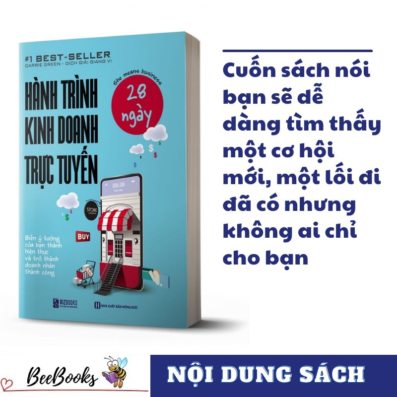 #1 Best Seller- Hành Trình Kinh Doanh Trực Tuyến 28 Ngày ( Tặng kèm BookMark )- Biến ý tưởng của bạn thành hiện thực và trở thành doanh nhân thành công