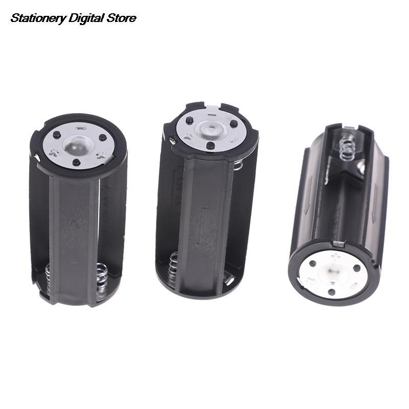 3 Cái 3x Kích thước AA sang D Kích thước Bộ chuyển đổi Pin Bộ chuyển đổi Hộp đựng Hộp Thả Vận chuyển Màu sắc: 3 cái