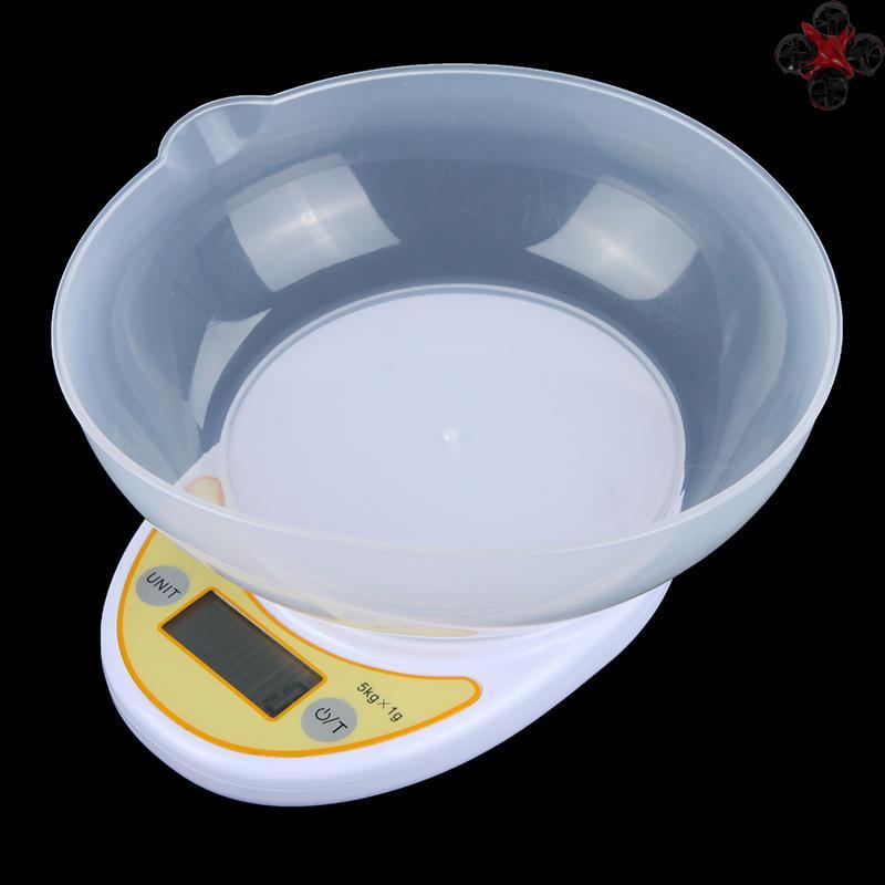 Cân Thực Phẩm Điện Tử 5kg / 1g Màn Hình Lcd