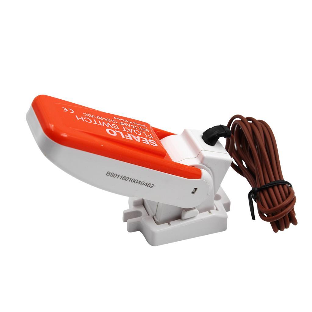 2x for Bilge Pump Float Switch 20 Amp 12-32V Automatic Electric Float Switch