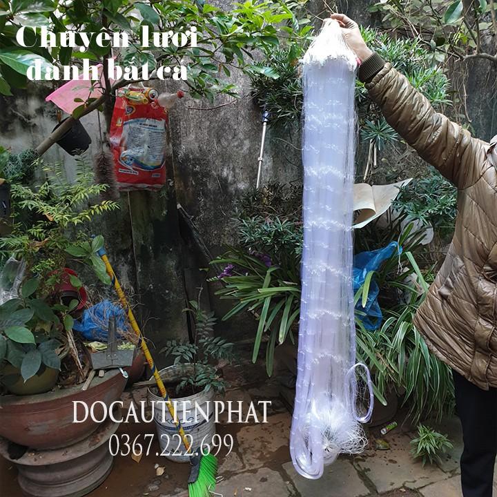 Lưới đánh cá ba màn sợi thái mắt 12cm cao 1m2 dài 80m