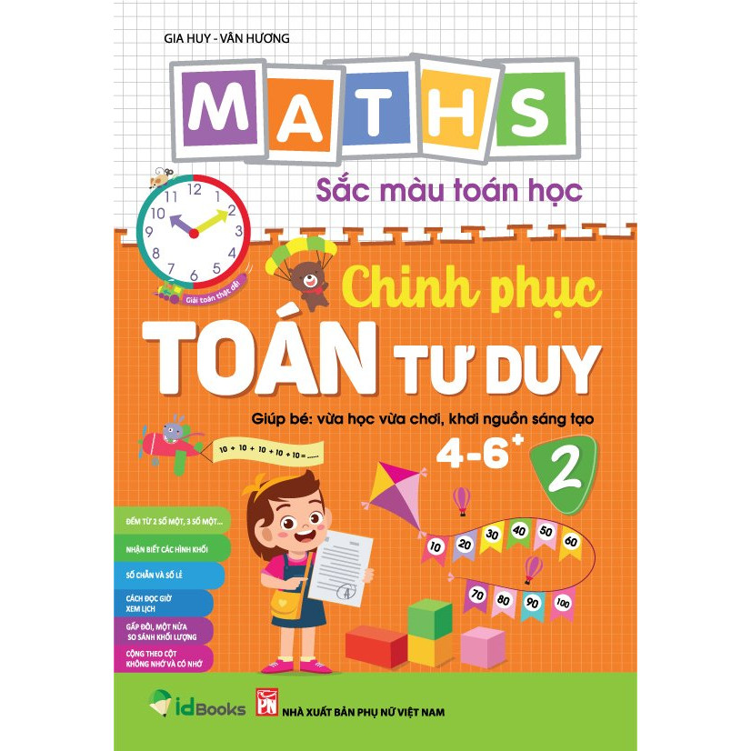 Combo Maths – Sắc màu Toán học: CHINH PHỤC TOÁN TƯ DUY (level 1+ level 2)